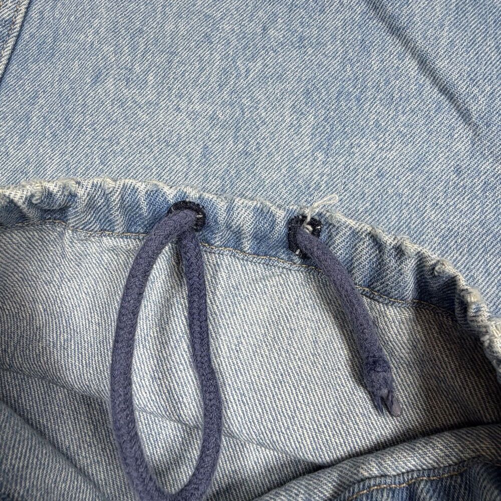 Levis 94 Baggy Cargo Jeans Women 30 Fits 32x39 Light Wash Wide Leg Utility Denim - Picture 15 of 16